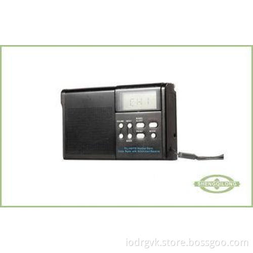 LCD Screen Weather Alert Radios Pocket Digital Radio Telesc
